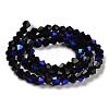 Transparent Electroplate Glass Beads Strands GLAA-F029-3mm-D02-2