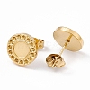 Ion Plating(IP) 304 Stainless Steel Stud Earring Findings EJEW-G338-01G-2