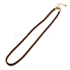 Nylon Milan Cord Necklace Making MAK-M028-01G-15-1