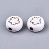 Opaque White Acrylic Beads MACR-T038-10-01RG-2