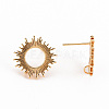 Brass Earring Findings LS-X-KK-S356-248-NF-3