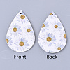 PU Leather Big Pendants FIND-T058-B14-1