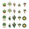 40Pcs 10 Styles Alloy Pendants ENAM-BT0001-10-2