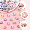 50Pcs 10 Colors Opaque Resin European Beads RESI-FS0002-19-2