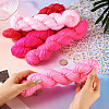 5 Bundles 5 Colors Pink Theme Acrylic Fiber Yarn OCOR-TA0003-18B-7