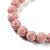 Synthetic Lava Rock Dyed Beads Strands G-H311-08B-08-4