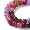 Dyed Natural Malaysia Jade Beads Strands G-G021-01A-03-4