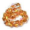 Electroplate Transparent Glass Beads Strands EGLA-E060-01A-FR03-2
