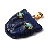 Dyed Natural Lapis Lazuli & Synthetic Turquoise Pendants G-Z090-02G-05-2