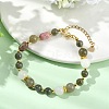 Natural Labradorite & White Jade & Rhodonite Beaded Bracelets for Women BJEW-JB13618-1