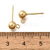 201 Stainless Steel Stud Earring Findings STAS-R156-01G-06-2
