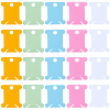 200Pcs 5 Colors PVC Plastic Thread Winding Boards TOOL-SC0001-82-6