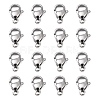 Tarnish Resistant Polished 316 Surgical Stainless Steel Lobster Claw Clasps STAS-R072-11A-1