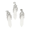 Natural Quartz Crystal Pendants G-M450-01P-12-1