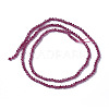 Lab Grown Red Corundum Beads Strands X-G-F596-11-2mm-1-2
