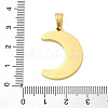 304 Stainless Steel Enamel Pendants STAS-S163-10G-3