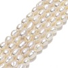 Natural Cultured Freshwater Pearl Beads Strands PEAR-J006-10F-01-1