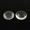 Transparent Glass Cabochons X-GGLA-R026-40mm-1