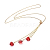 Stud Earrings & Pendant Necklaces Sets SJEW-JS01075-4