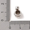 Tibetan Style Alloy European Beads Rhinestone Settings TIBE-Q090-66AS-3