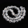 Transparent Crackle Glass Beads Strands X-GLAA-N051-04-2