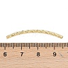 Curved Brass Tube Beads KK-D508-12G-3