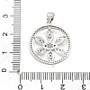 Rack Plating Brass Micro Pave Cubic Zirconia Pendants KK-D359-39P-3