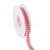 10 Yards Flat Polycotton(Polyester Cotton) Ribbon OCOR-TAC0030-01G-3