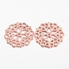 Tibetan Style Filigree Joiners Links TIBE-A11623-RG-LF-2