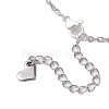 Bowknot Brass Micro Pave Cubic Zirconia Pendant Necklaces NJEW-JN04908-5