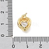 Brass Glass Pendants KK-E802-16G-E-3