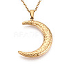 304 Stainless Steel Pendant Necklaces NJEW-T018-20G-4
