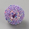 Opaque Acrylic Beads MACR-WH0010-12J-2