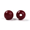 Opaque Solid Color Glass Beads X1-GLAA-N007-6mm-A04-2