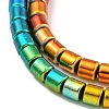 Baking Painted Synthetic Non-magnetic Hematite Beads Strands G-C136-G01-01-3