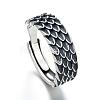 Alloy Squama Adjustable Finger Rings for Men FS-WGC01FD-01-5