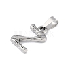 Non-Tarnish 304 Stainless Steel Pendants STAS-F235-01P-Z-2