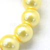 Baking Painted Pearlized Glass Pearl Round Bead Strands X-HY-Q003-6mm-22-3