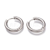Tarnish Resistant 201 Stainless Steel Huggie Hoop Earrings EJEW-L256-05D-P-1