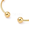PVD Vacuum Plating 201 Stainless Steel Cuff Bangles BJEW-M284-20G-1-4