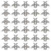 40Pcs Alloy Bees Lapel Pin Backs JEWB-GO0001-21AS-1