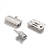 Tarnish Resistant 304 Stainless Steel Box Clasps STAS-P249-03P-2
