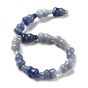 Dyed & Heated Natural Blue Aventurine Beads Strands G-P528-G03-01-3