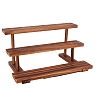 3-Tier Wooden Jewelry Organizer Display Risers ODIS-WH0058-18A-1