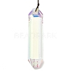 Glass Rectangle Hanging Suncatchers HJEW-P018-C01-3