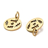 304 Stainless Steel Charms STAS-D050-07G-13-2