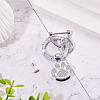 1Pc DIY Alloy Rhinestone Spring Gate Rings Keychains FIND-TA0008-54A-P-4