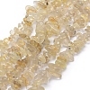 Natural Gold Rutilated Quartz Beads Strands G-P406-34-1