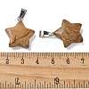 Natural Picture Jasper Pendants G-B127-12P-06-3
