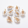 Natural Cultured Freshwater Pearl Pendants PEAR-L027-11A-1